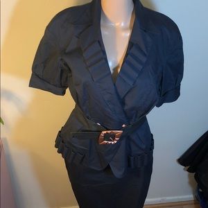 Vintage Terry Mugler suit size 44 made in Italy